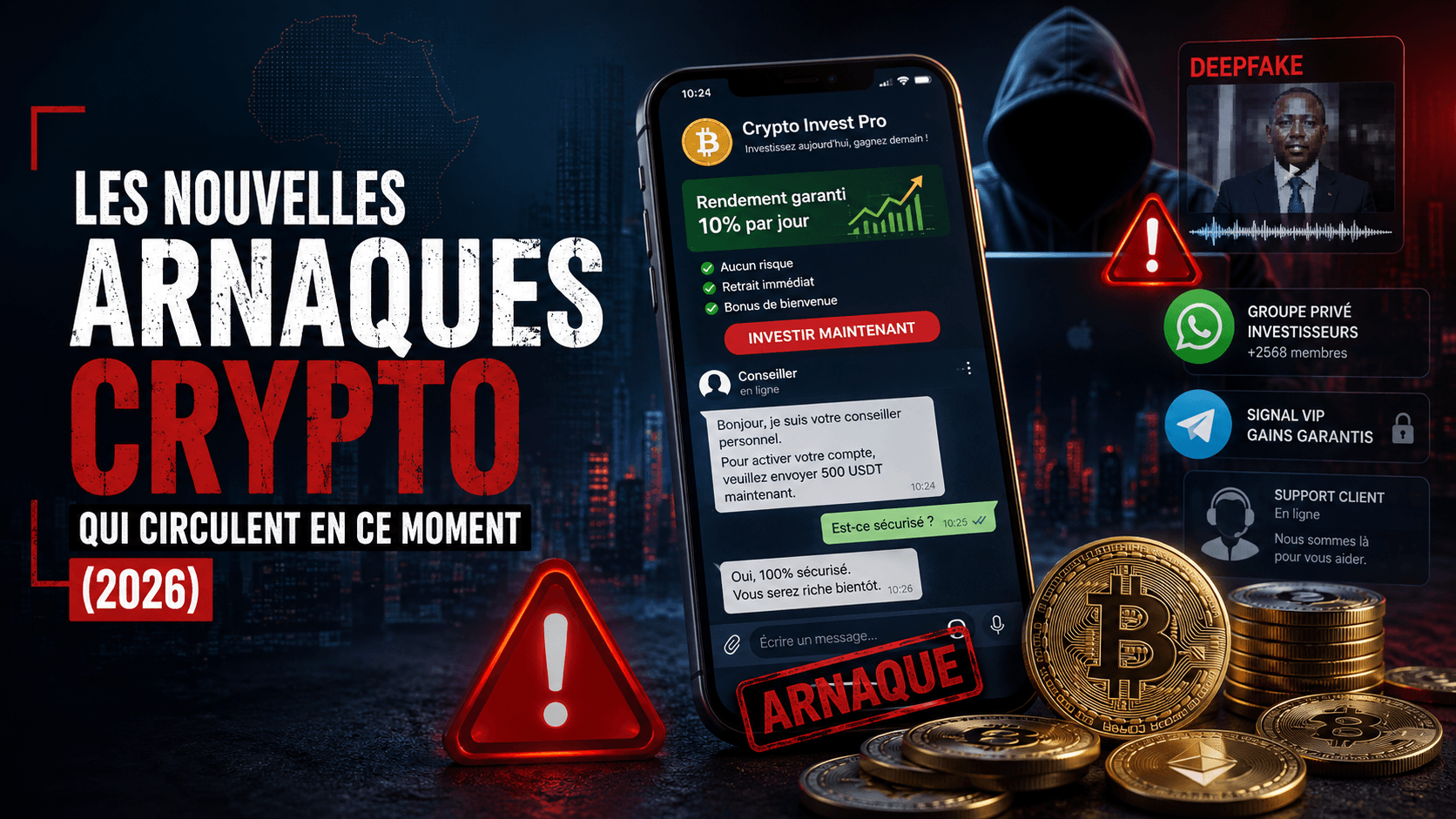 Les nouvelles arnaques crypto qui circulent en ce moment (2026)