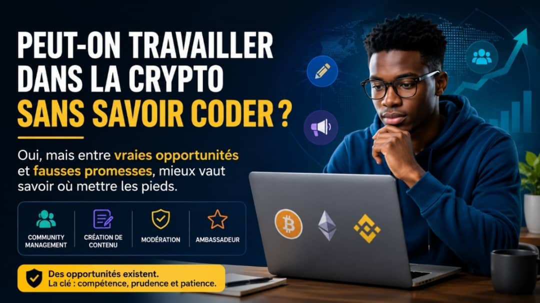 Travailler dans la crypto sans être développeur : les vraies pistes et les pièges
